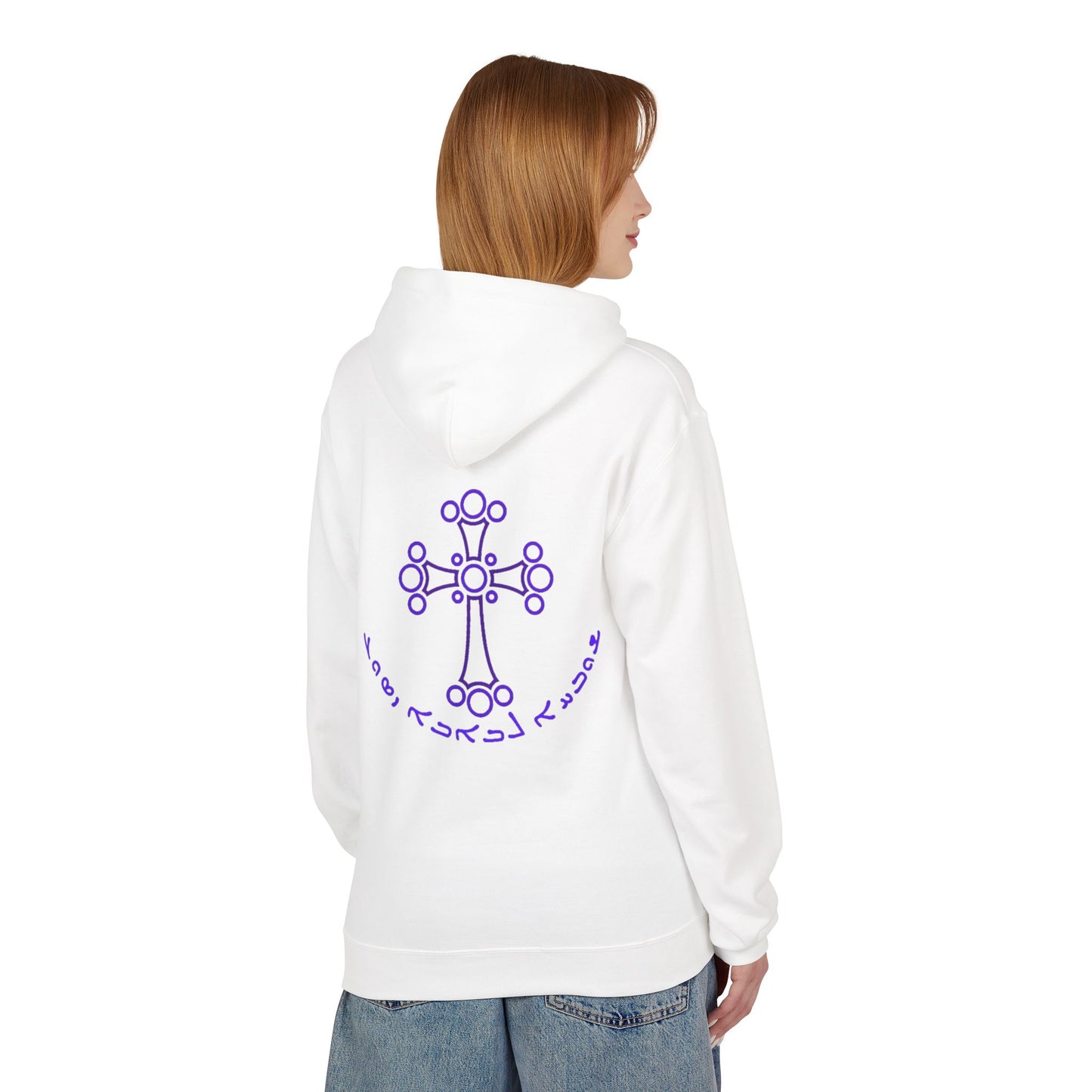 PURPLE CROSS Cotton Fleece Hoodie