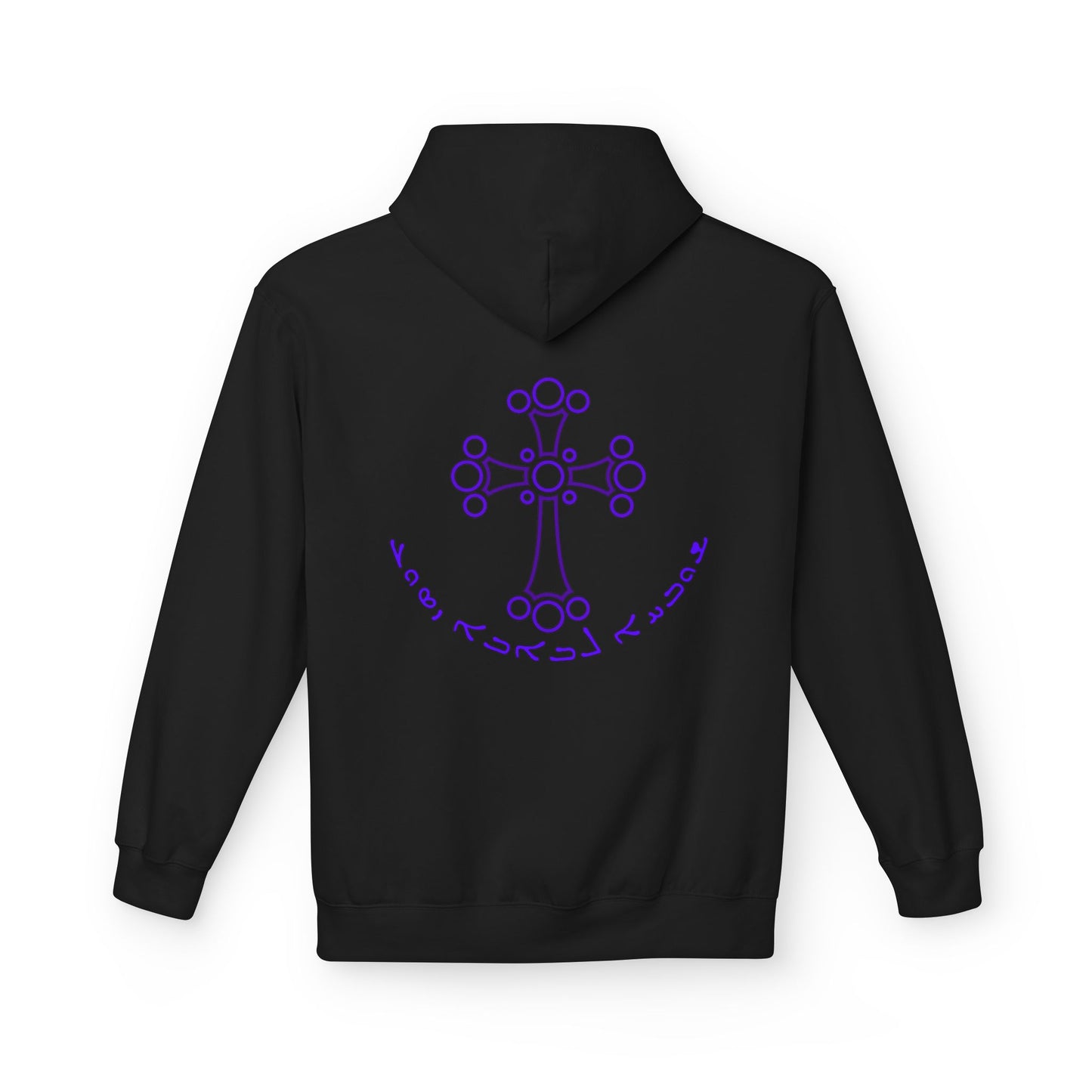 PURPLE CROSS Cotton Fleece Hoodie