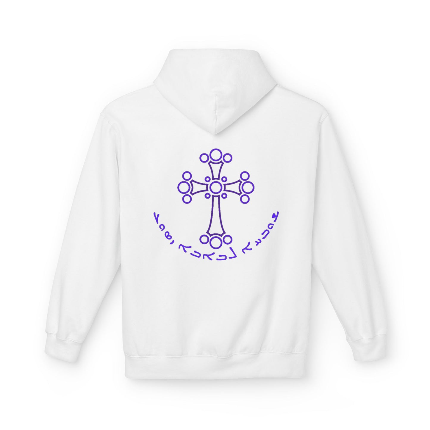 PURPLE CROSS Cotton Fleece Hoodie