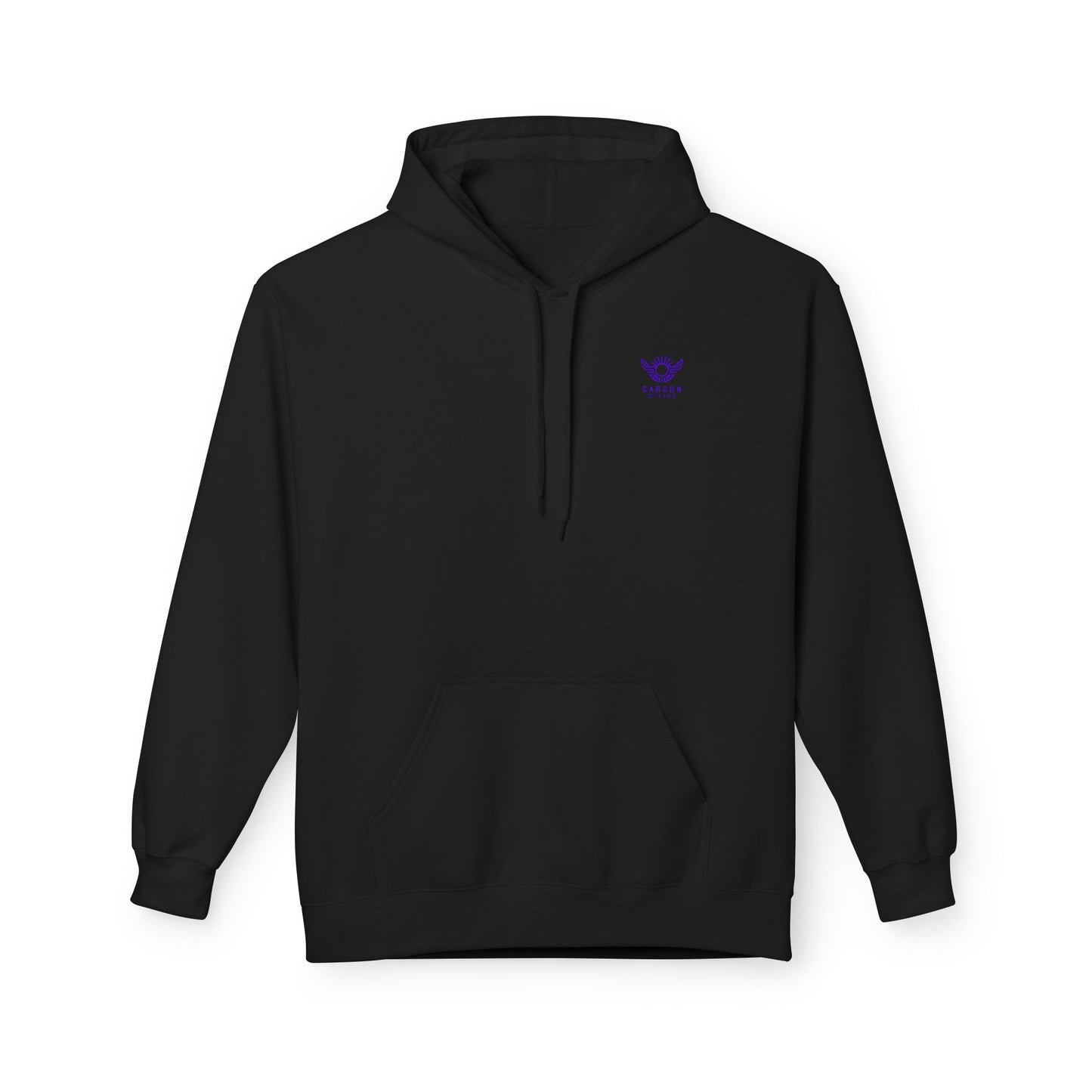 PURPLE CROSS Cotton Fleece Hoodie